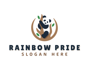 Cute Panda Branch logo design