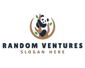 Cute Panda Branch logo design