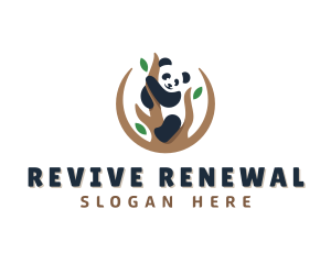 Cute Panda Branch logo design