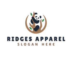 Cute Panda Branch logo design