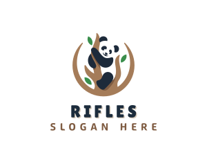 Branch - Cute Panda Branch logo design