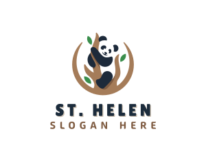 Cute Panda Branch logo design