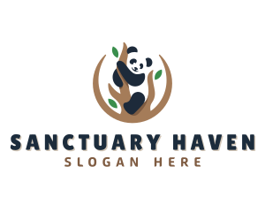 Cute Panda Branch logo design