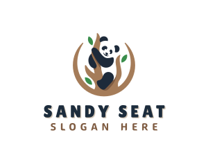 Cute Panda Branch logo design