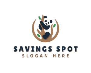 Cute Panda Branch logo design