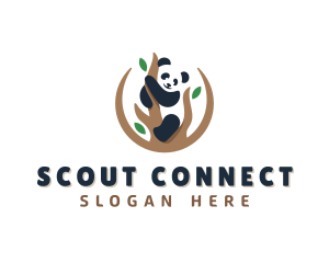 Cute Panda Branch logo design