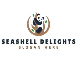 Cute Panda Branch logo design