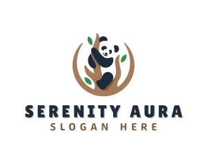 Cute Panda Branch logo design