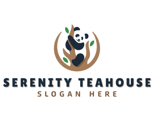 Cute Panda Branch logo design