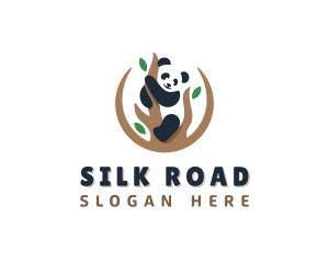 Cute Panda Branch logo design