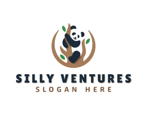 Cute Panda Branch logo design