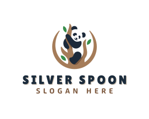 Cute Panda Branch logo design