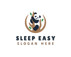 Cute Panda Branch logo design