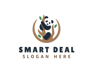 Cute Panda Branch logo design