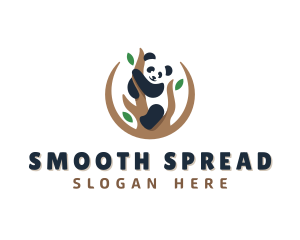 Cute Panda Branch logo design