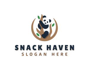 Cute Panda Branch logo design