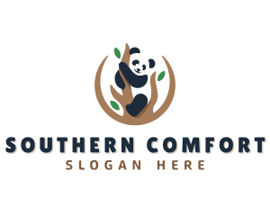 Cute Panda Branch logo design