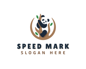 Cute Panda Branch logo design