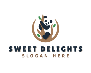 Cute Panda Branch logo design