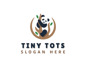 Cute Panda Branch logo design