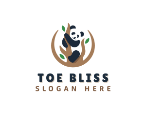 Cute Panda Branch logo design