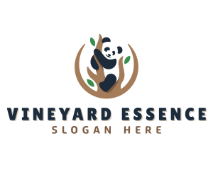 Cute Panda Branch logo design