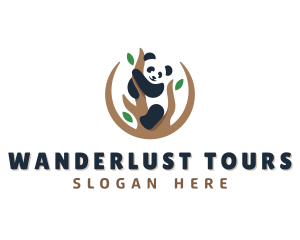 Cute Panda Branch logo design