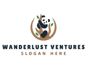 Cute Panda Branch logo design