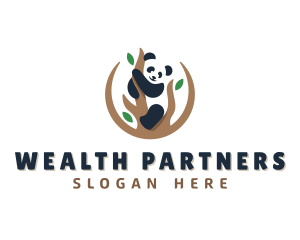 Cute Panda Branch logo design