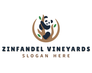 Cute Panda Branch logo design