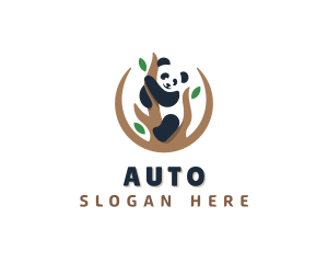 Cute Panda Branch logo design