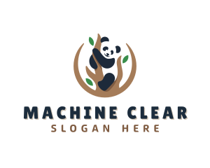 Cute Panda Branch logo design