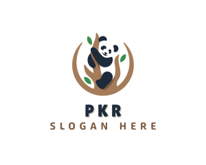 Cute Panda Branch logo design