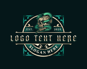 Vintage - Luxury Skull Venom logo design