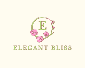 Orchids Flower Florist Boutique Logo