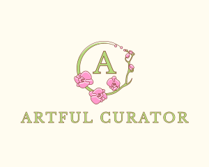 Orchids Flower Florist Boutique logo design