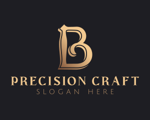 Intricate - Golden Luxury Letter B logo design