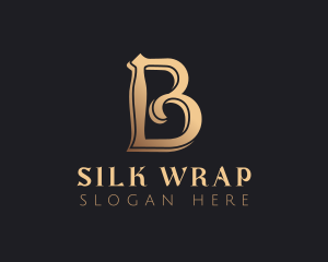 Golden Luxury Letter B logo design