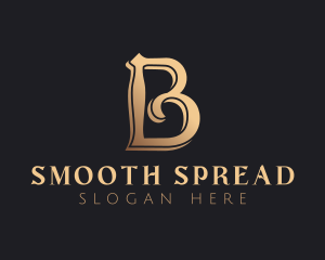 Golden Luxury Letter B logo design