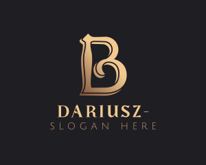 Ornamental - Golden Luxury Letter B logo design