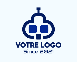 Web Developer - Blue Cloud Robot logo design
