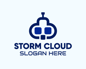 Software Cloud Robot logo design