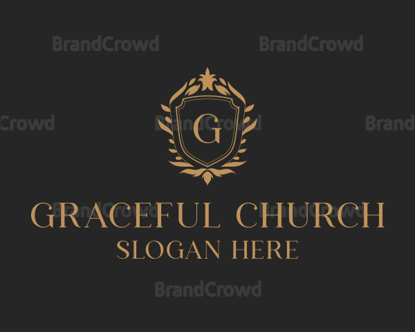 Floral Boutique Shield Logo