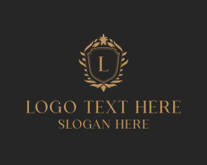 Stylish - Floral Boutique Shield logo design