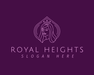 Royal Princess Girl logo design