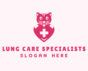 Cat Heart Pet Care logo design