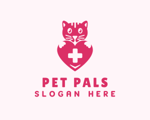 Cat Heart Pet Care logo design