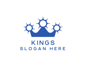 Ship Wheels Crown logo design