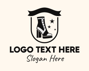 Activewear - Fashion Shoes Emblem logo design