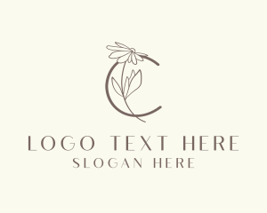 Flower Salon Letter C Logo